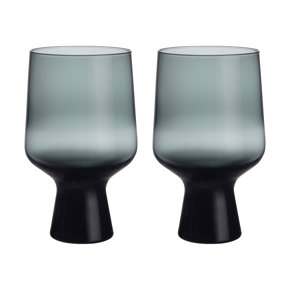 iittala - Solare glass på fot 40 cl 2 stk stålgrå