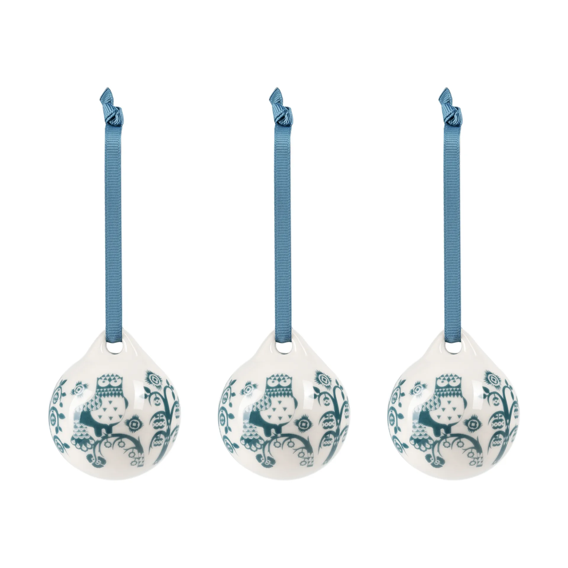Taika dekorasjon, Stålblå, 5 cm, 3-pakning Iittala