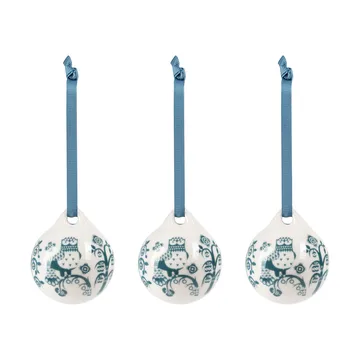 Taika dekorasjon - Stålblå, 5 cm, 3-pakning - Iittala