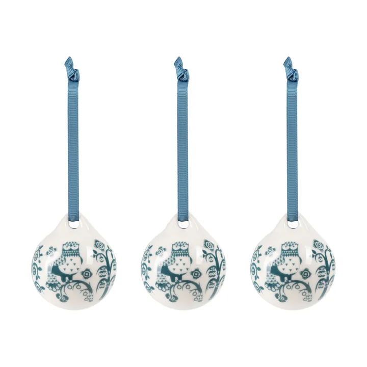Taika dekorasjon - Stålblå, 5 cm, 3-pakning - Iittala