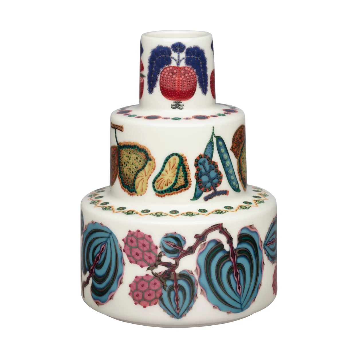 Iittala Taika Sato vase Ø13x18 cm Hvit-flerfarget