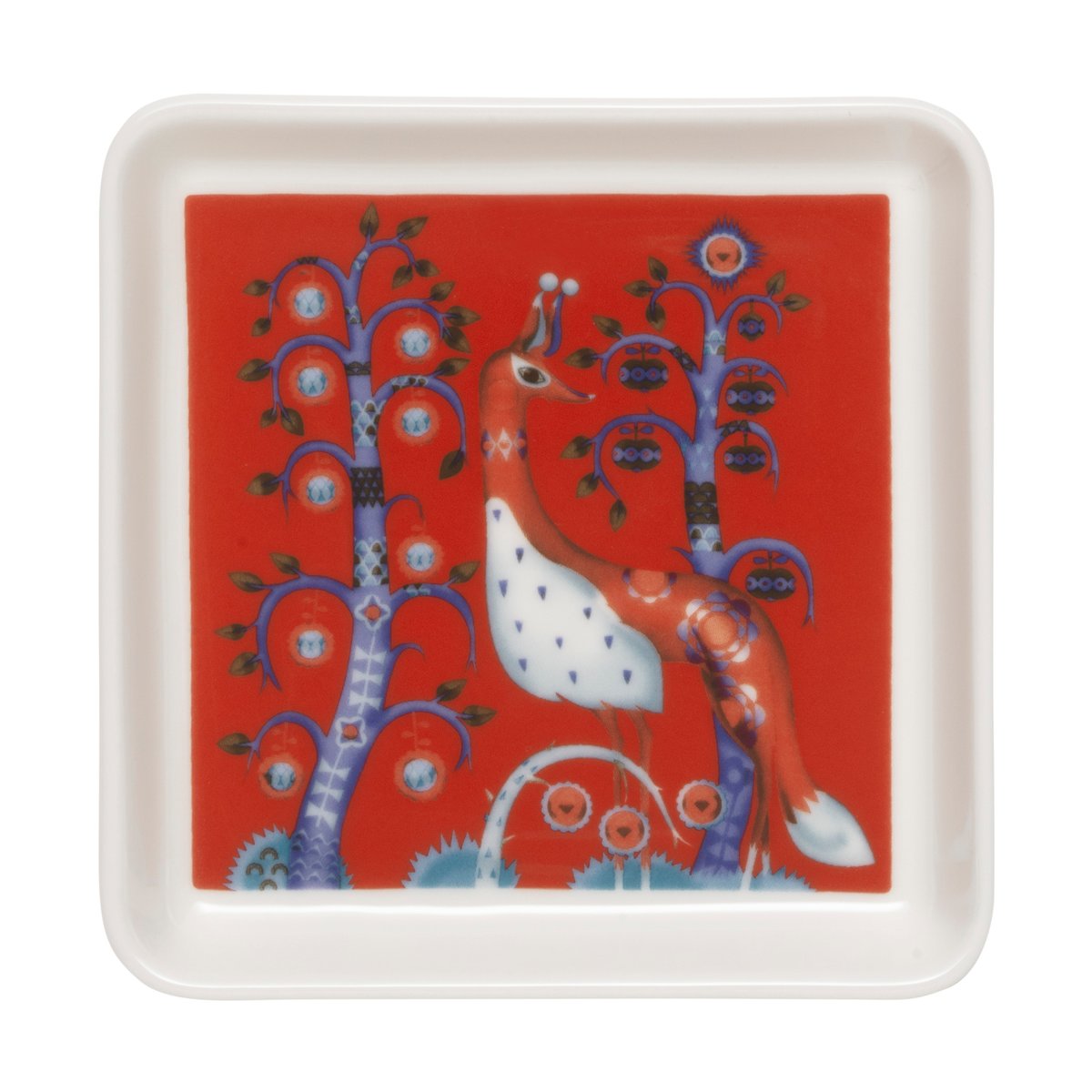 iittala - Taika tallerken kvadrat 12x12 cm rød