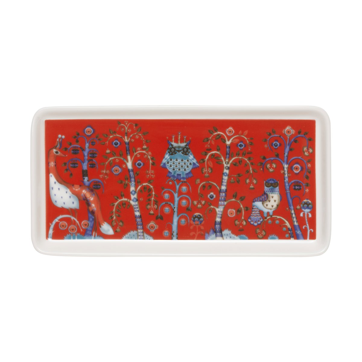 iittala - Taika tallerken rektangel 12x24 cm rød