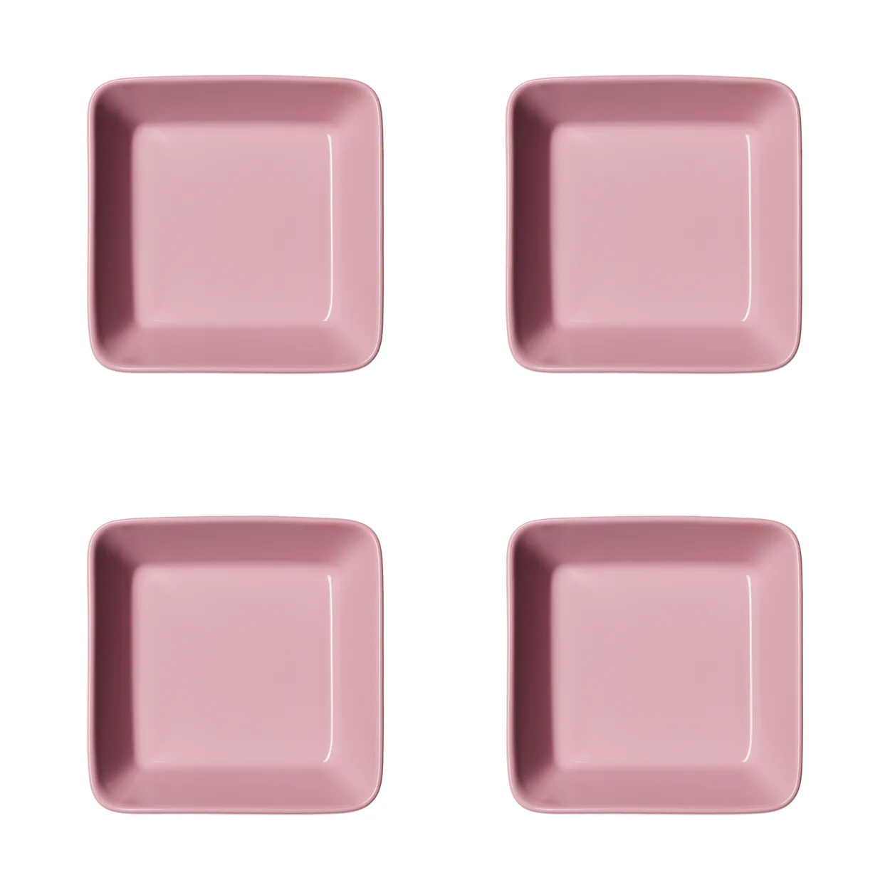 Iittala Teema tallerken, firkantet Rose, 12x12 cm 4-pk