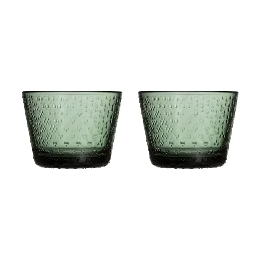 Tundra drikkeglass 16 cl 2-pk, Furugrønn Iittala