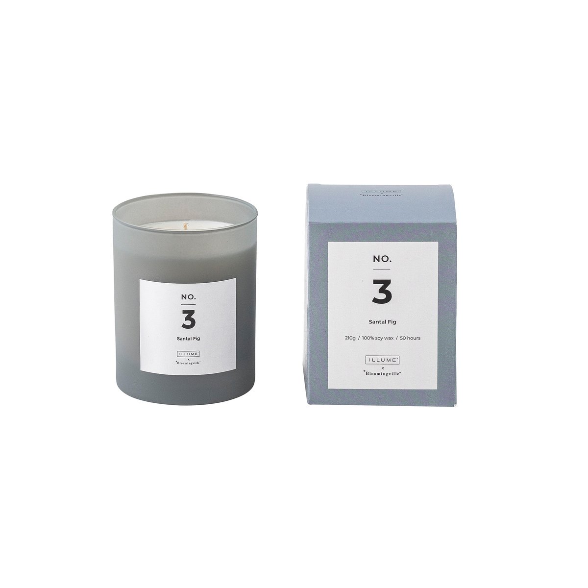 Illume x Bloomingville NO. 3 Santal Fig duftlys 200 g + Giftboks