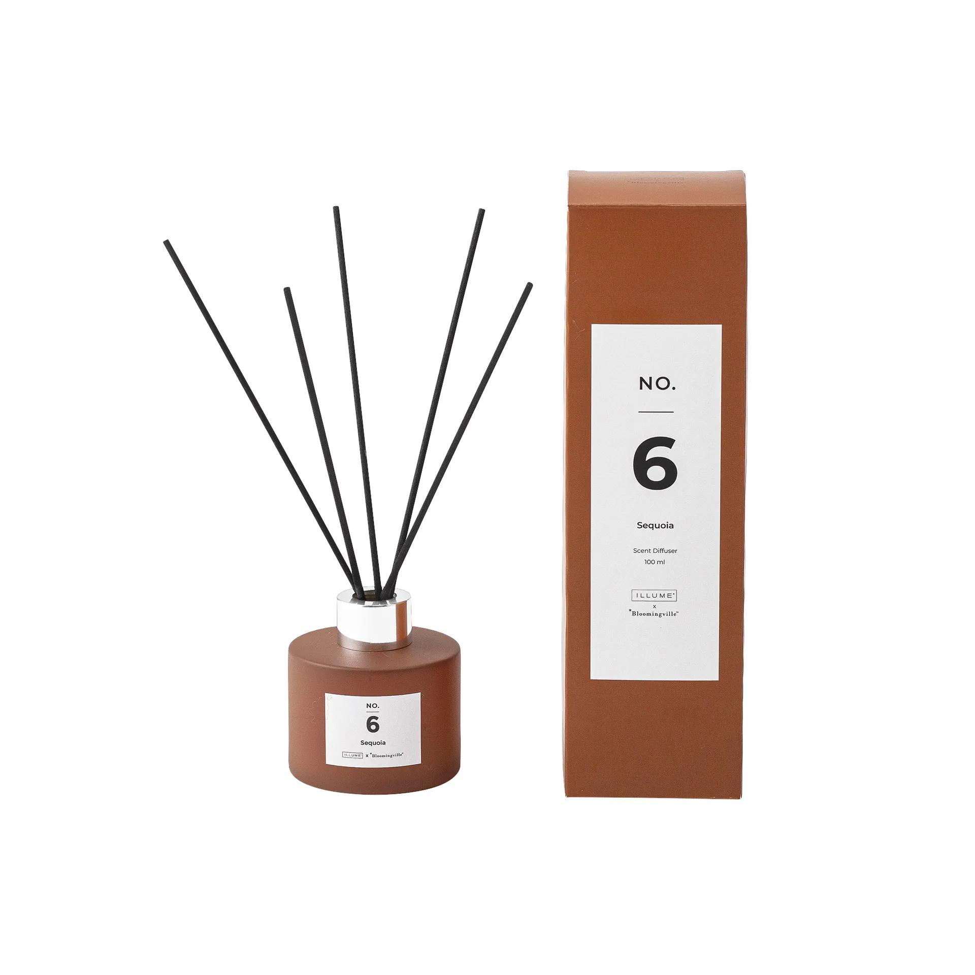 NO. 6 Sequoia duft pinner, 100 ml Illume x Bloomingville