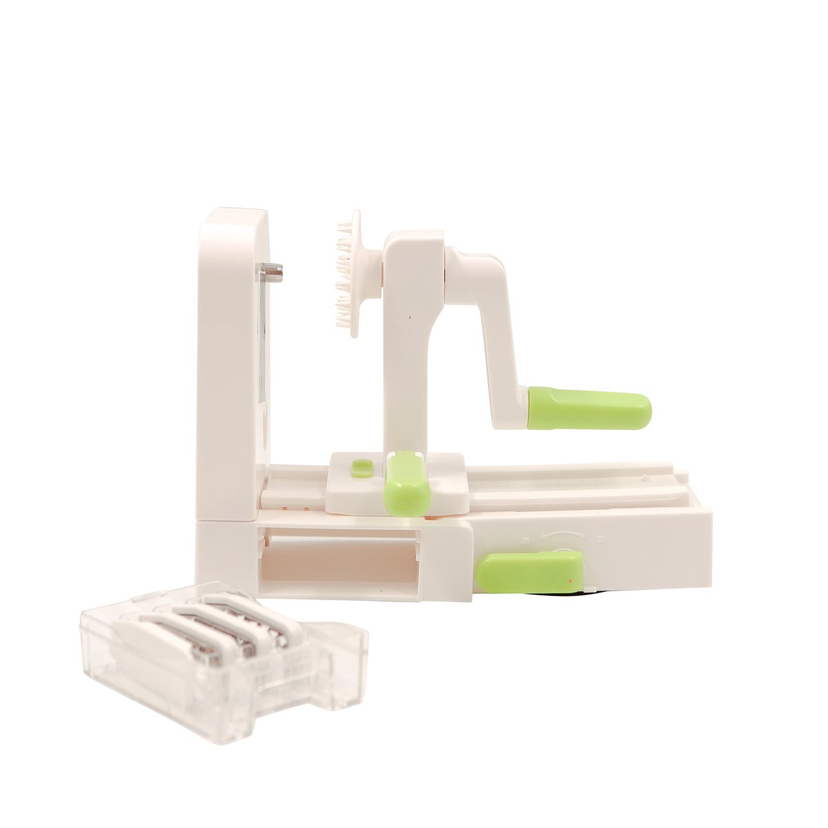 IMK InMyKitchen Spiralizer grønnsaksskjærer Sammenleggbar 4 blad Hvit-grønn