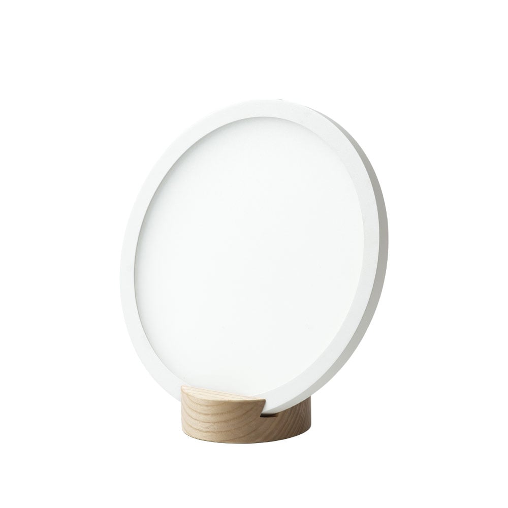 Innolux Epic bordlampe hvit, lampefot ask