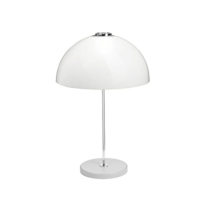 Kupoli bordlampe - Grå, metalldetaljer, hvit skjerm - Innolux