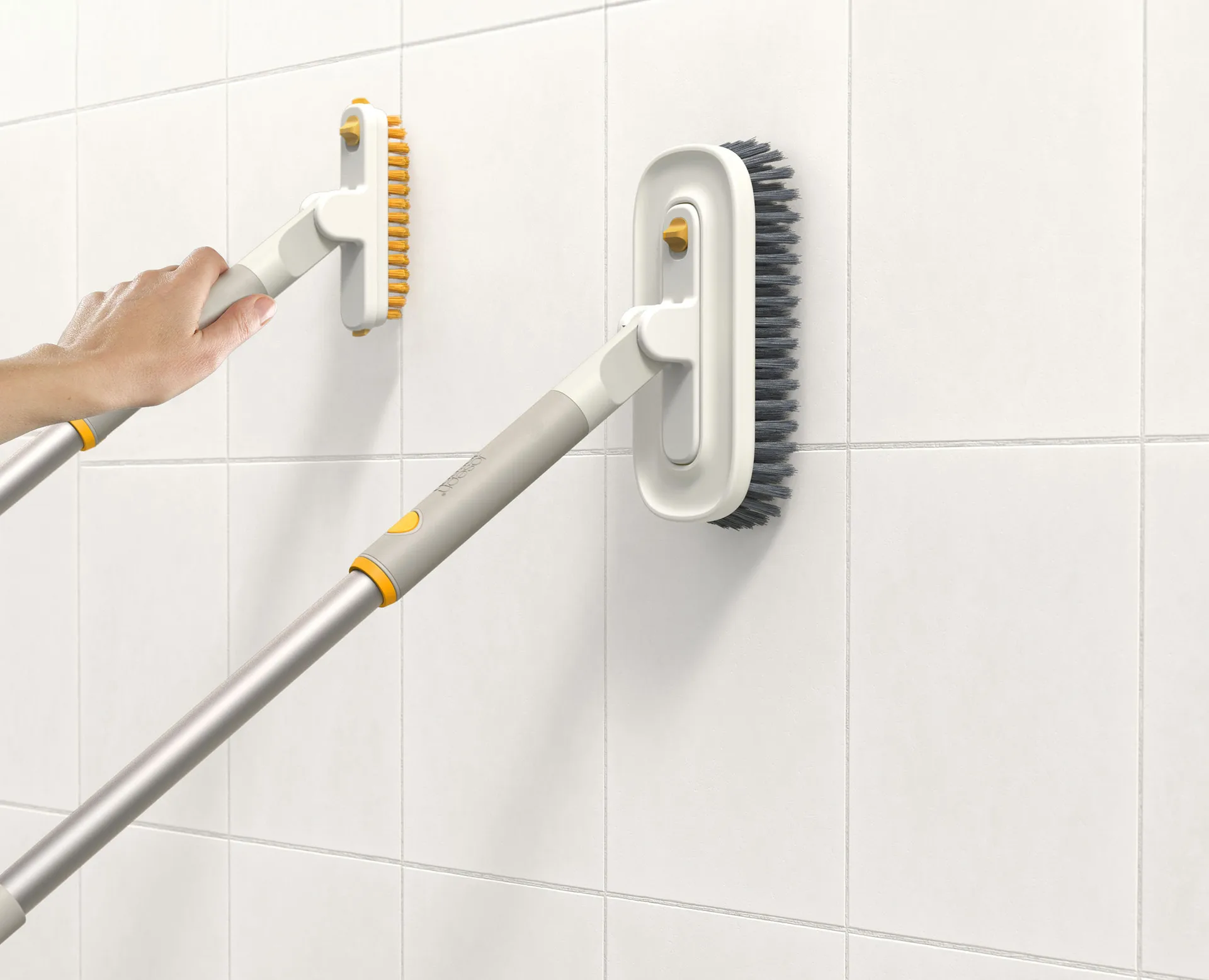 Joseph Joseph Cleantech 2-i-1 flis skrubb, Stone Joseph Joseph