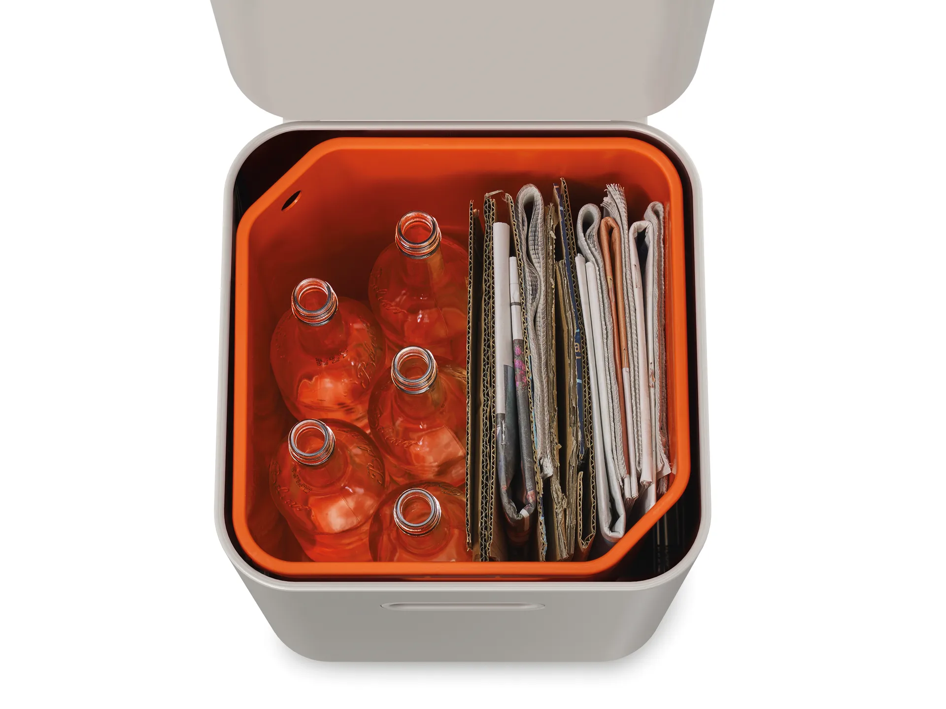 Joseph Joseph Totem Compact søppelbøtte 40 L, Stone Joseph Joseph