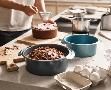Nest Bake rund bakeform 23 cm - Blå - Joseph Joseph
