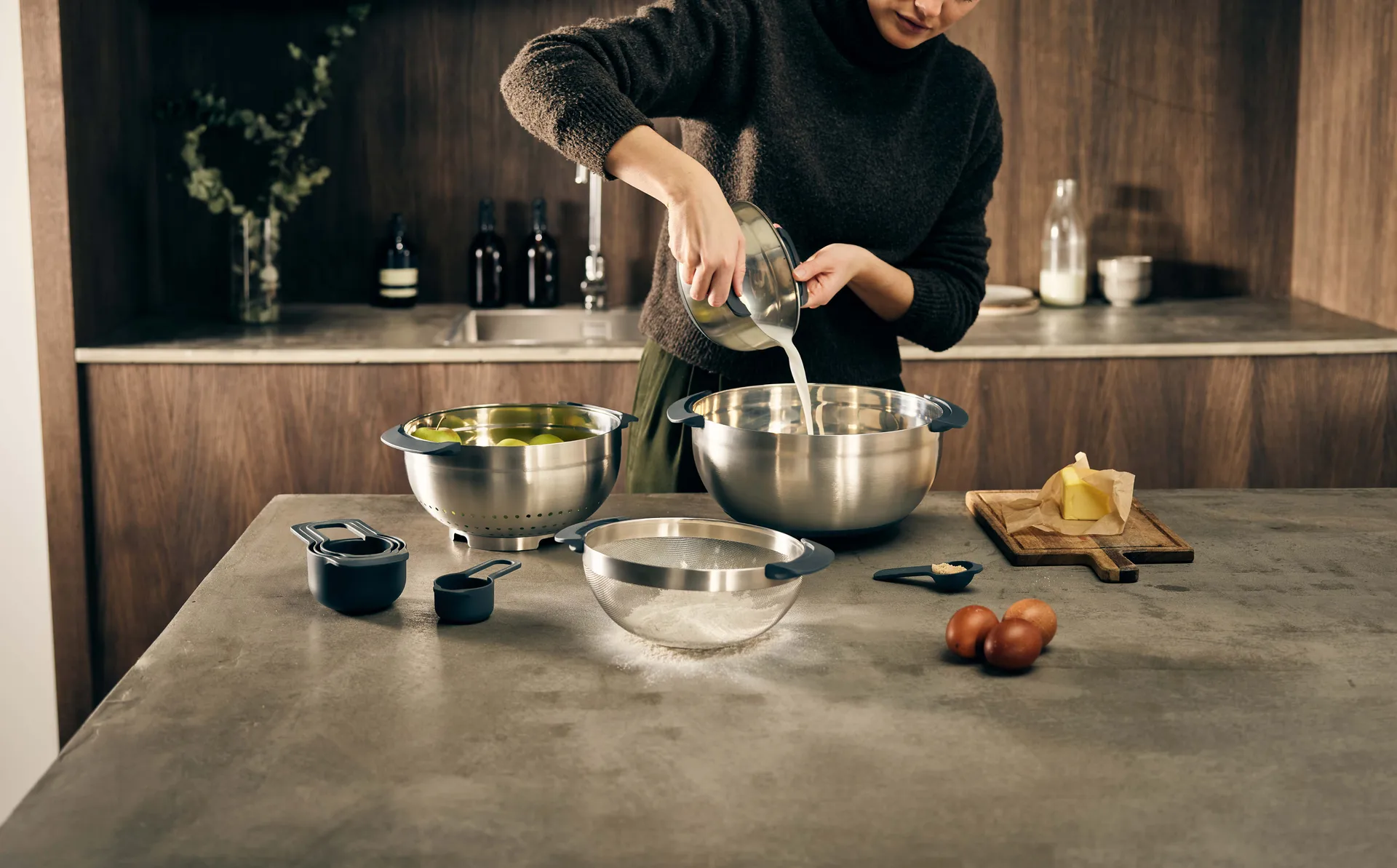 Nest bollesett 9 deler, Rustfritt stål Joseph Joseph