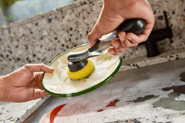 Sinktech oppvaskbørste med erstatningshode - Clear - Joseph Joseph