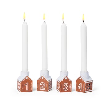 Gingerbread adventsstake 4 deler - Brun - Kähler