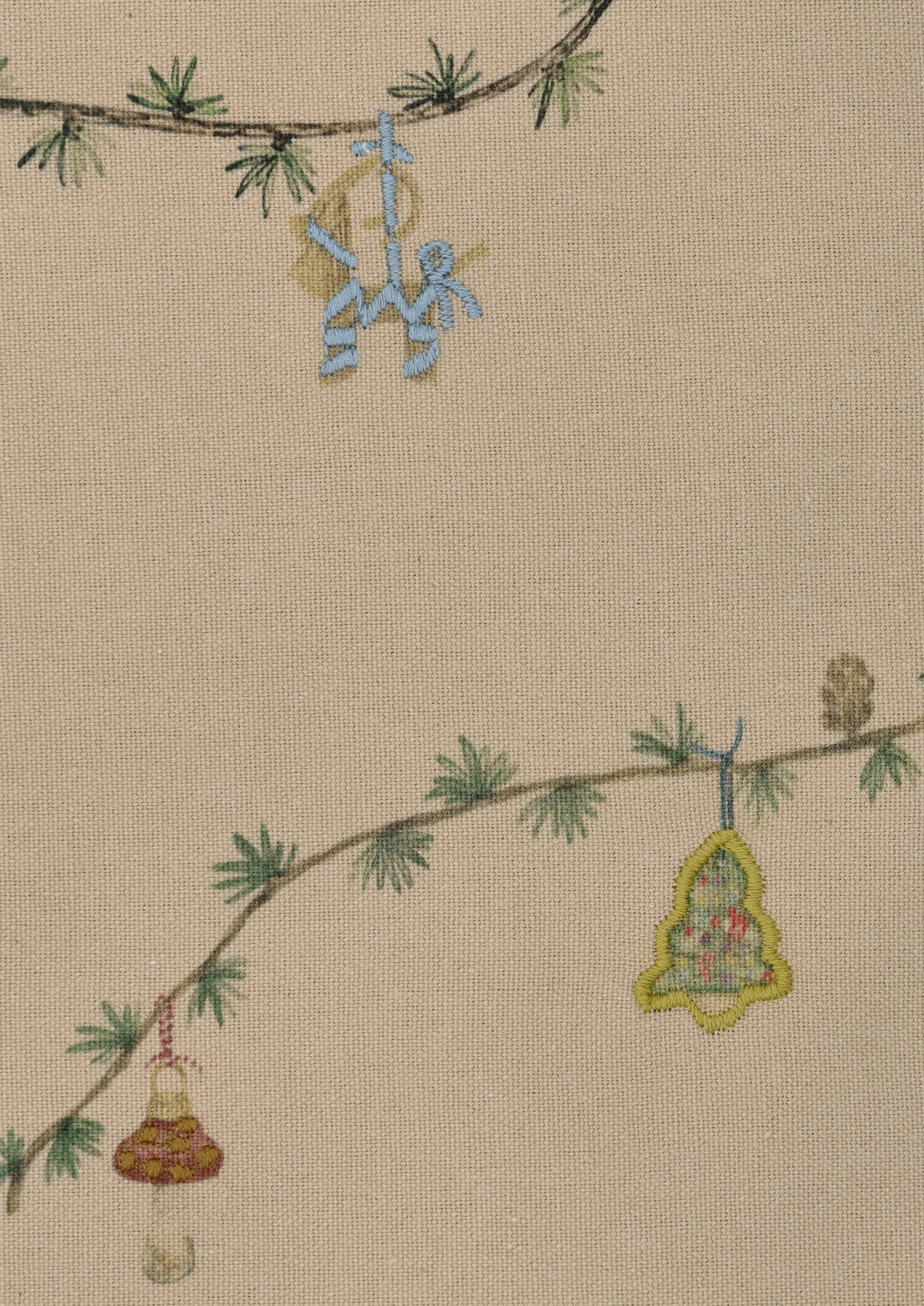 Hammershøi Christmas Duk beige, 150x370 cm Kähler