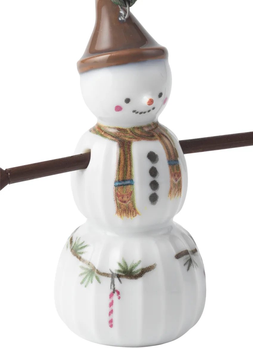 Hammershøi Christmas snøgutt hengende, Hvit Kähler