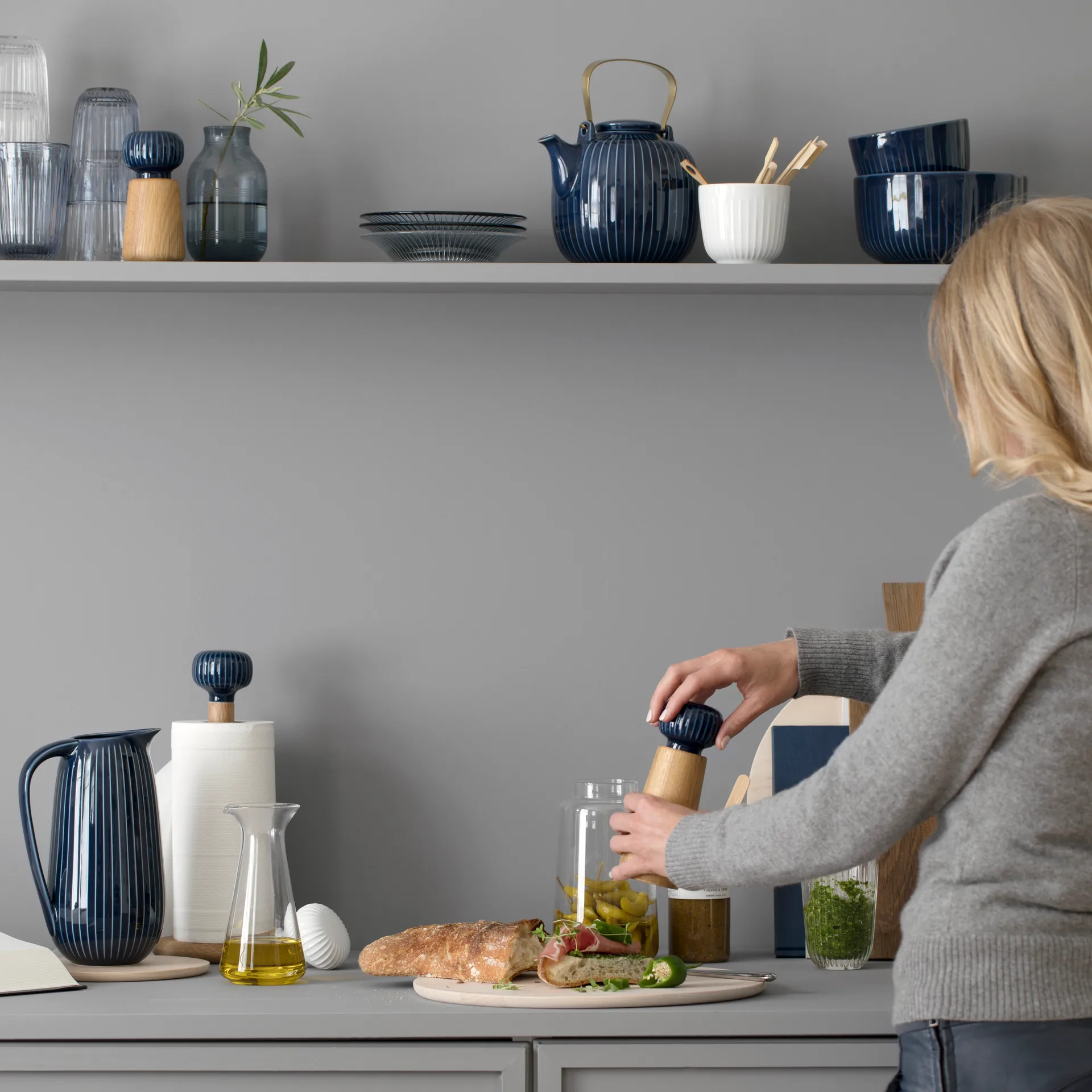 Hammershøi krydderkvern, indigo Kähler