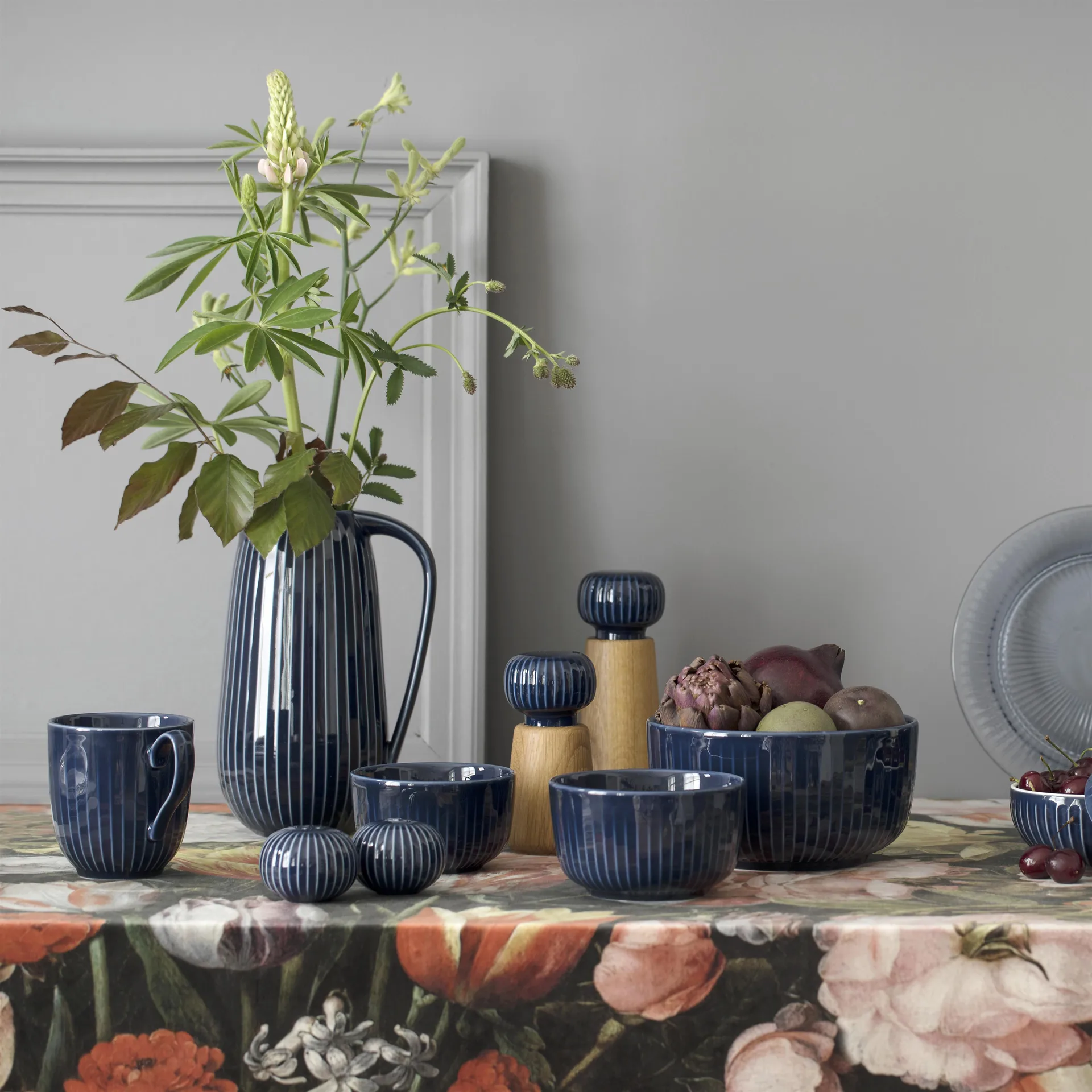 Hammershøi krydderkvern liten, indigo Kähler