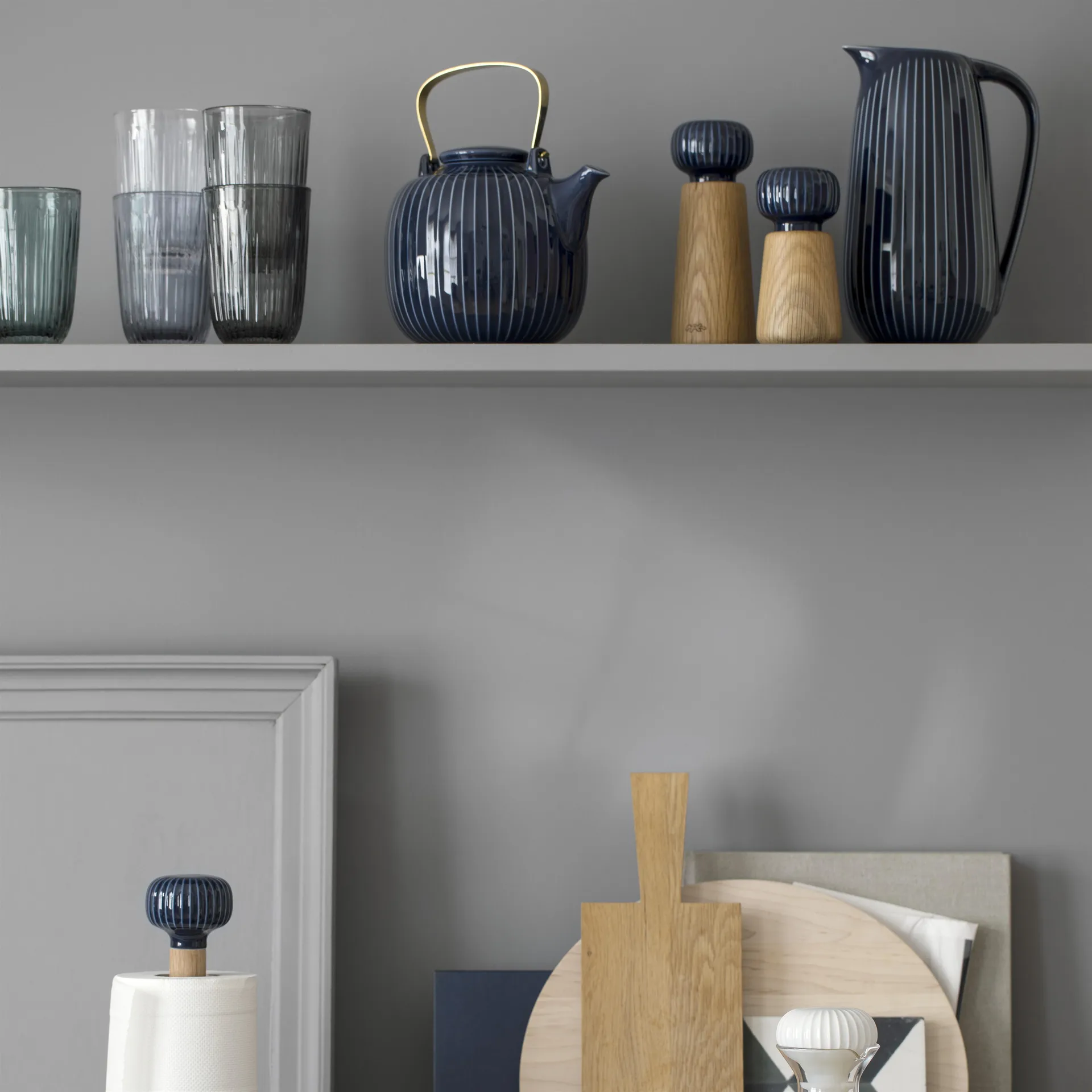 Hammershøi krydderkvern liten, indigo Kähler