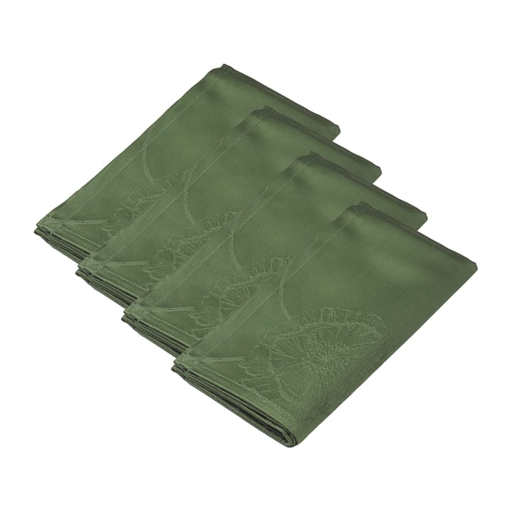 Hammershøi Poppy tekstilserviett 45 x 45 cm 4-pakning, Grønn Kähler