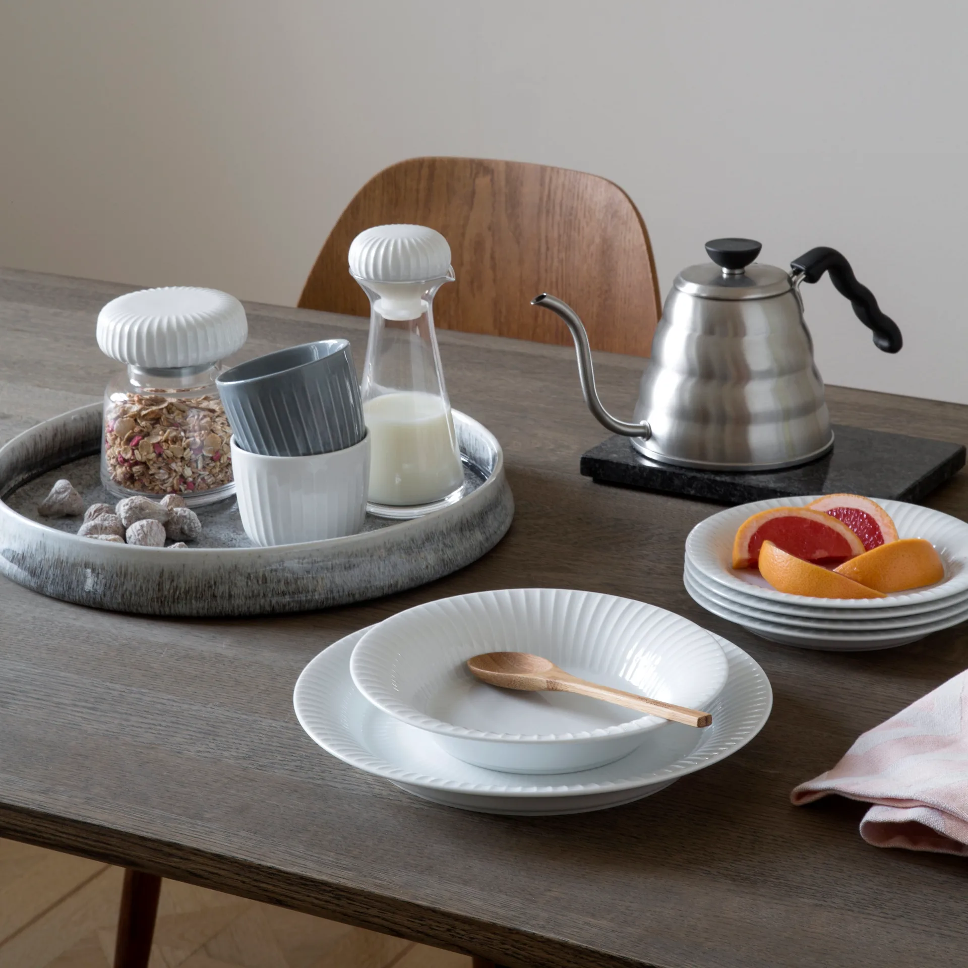 Hammershøi tallerken hvit, Diameter 27 cm Kähler