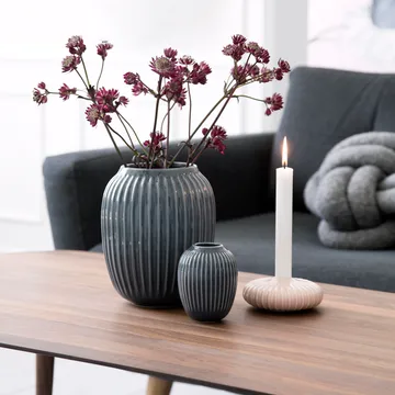 Hammershøi vase - Antrasittgrå, mini 10 cm - Kähler