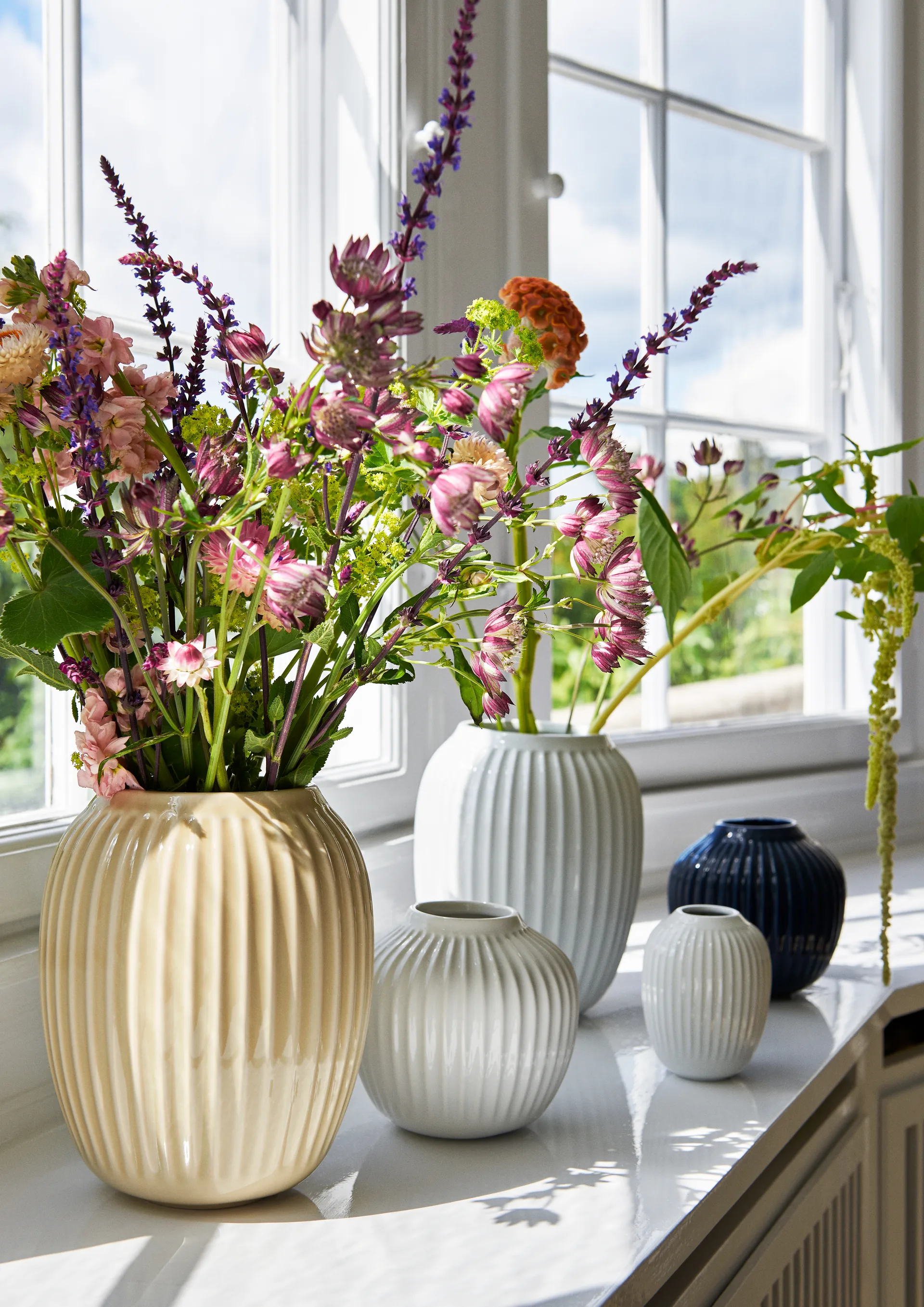 Hammershøi vase, Hvit, medium 21 cm Kähler