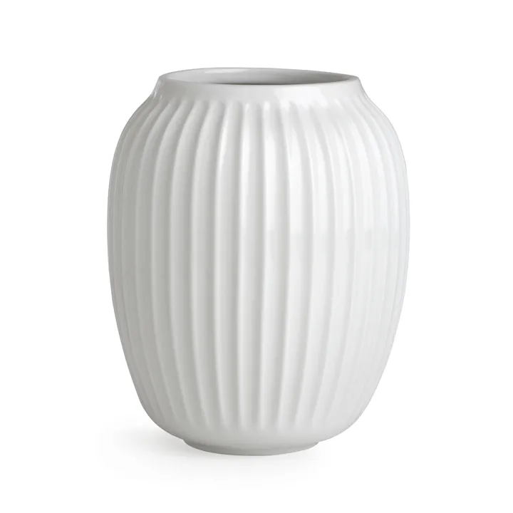 Hammershøi vase - Hvit, mellomstor 21 cm - Kähler