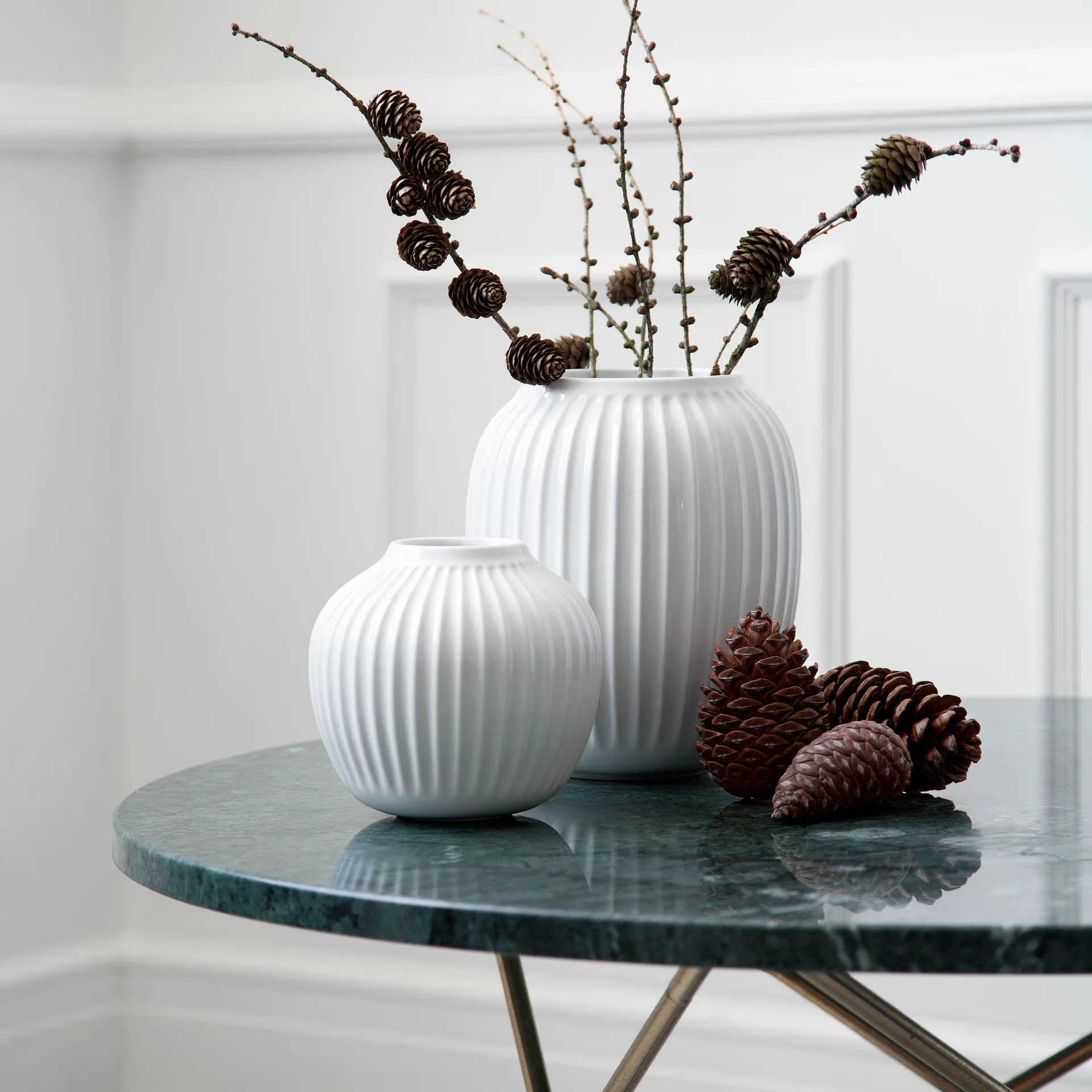 Hammershøi vase, Hvit, stor 25,5 cm Kähler