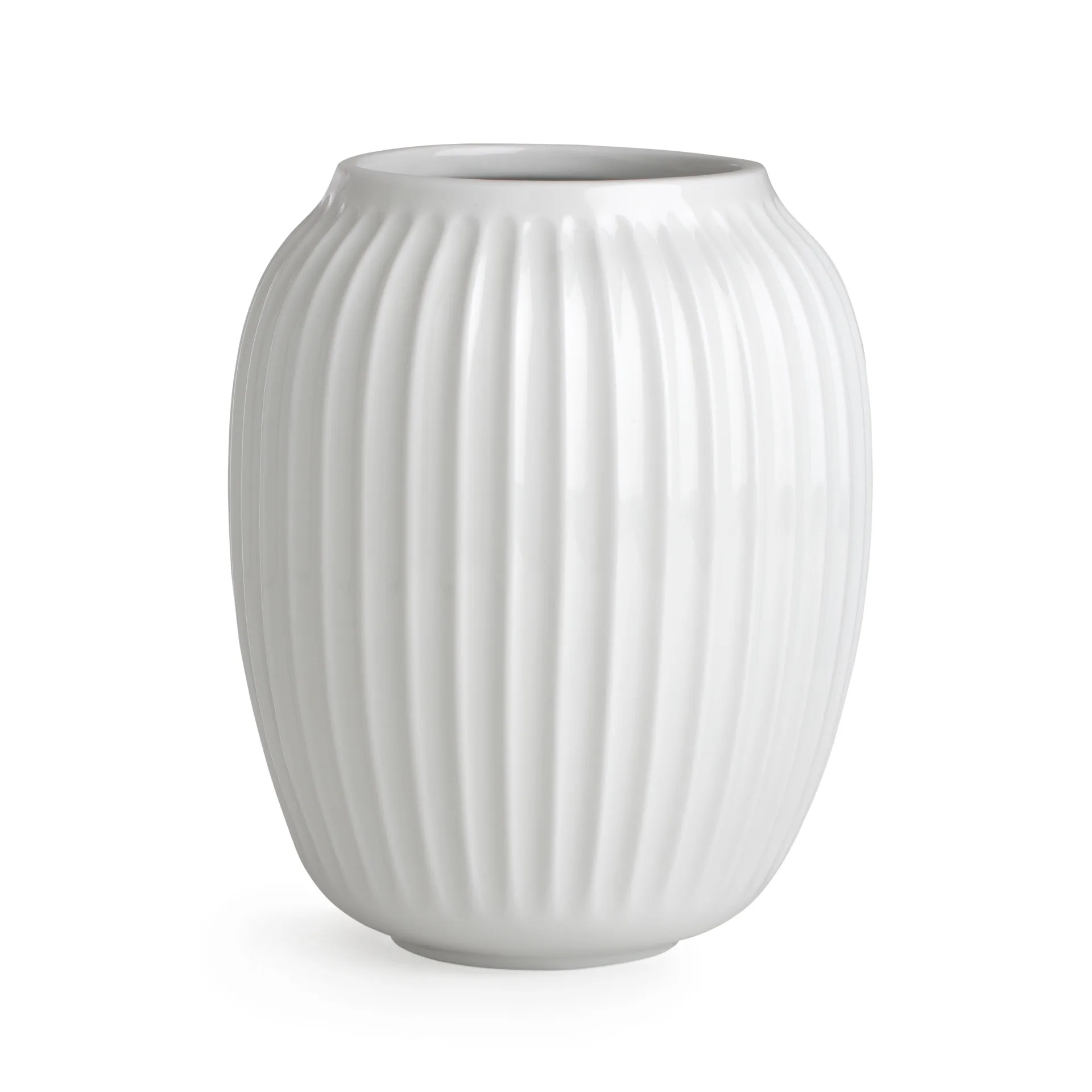 Hammershøi vase medium, hvit Kähler