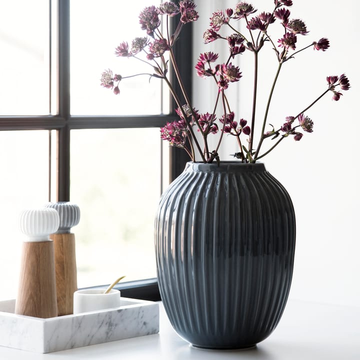 Hammershøi vase stor, antrasittgrå Kähler