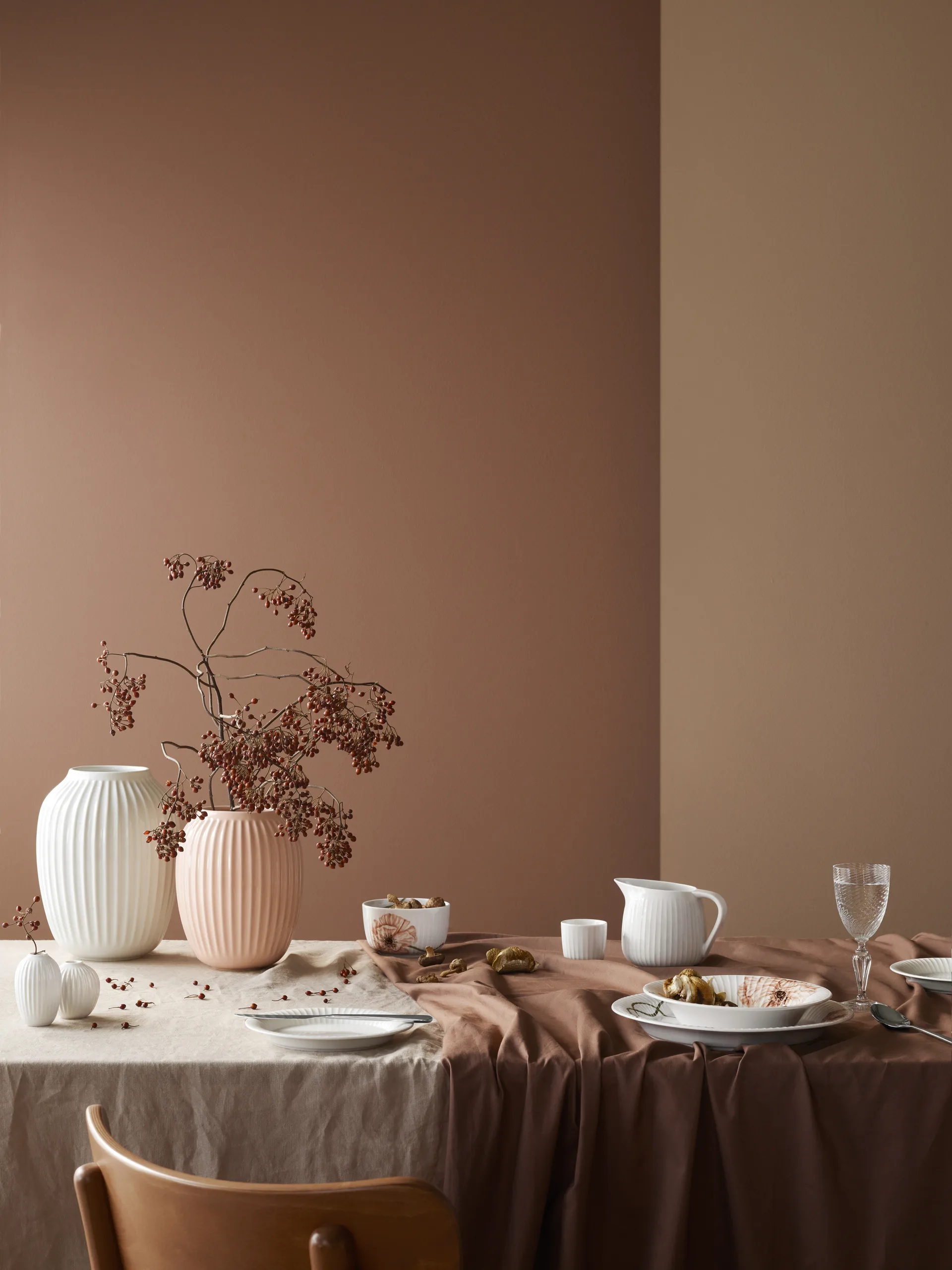 Hammershøi vase stor, hvit Kähler