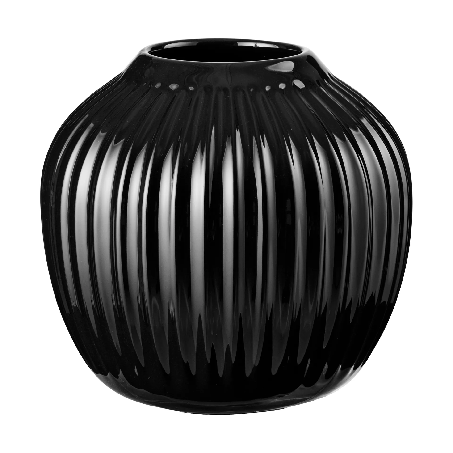 Hammershøi vase, Svart, liten 13 cm Kähler