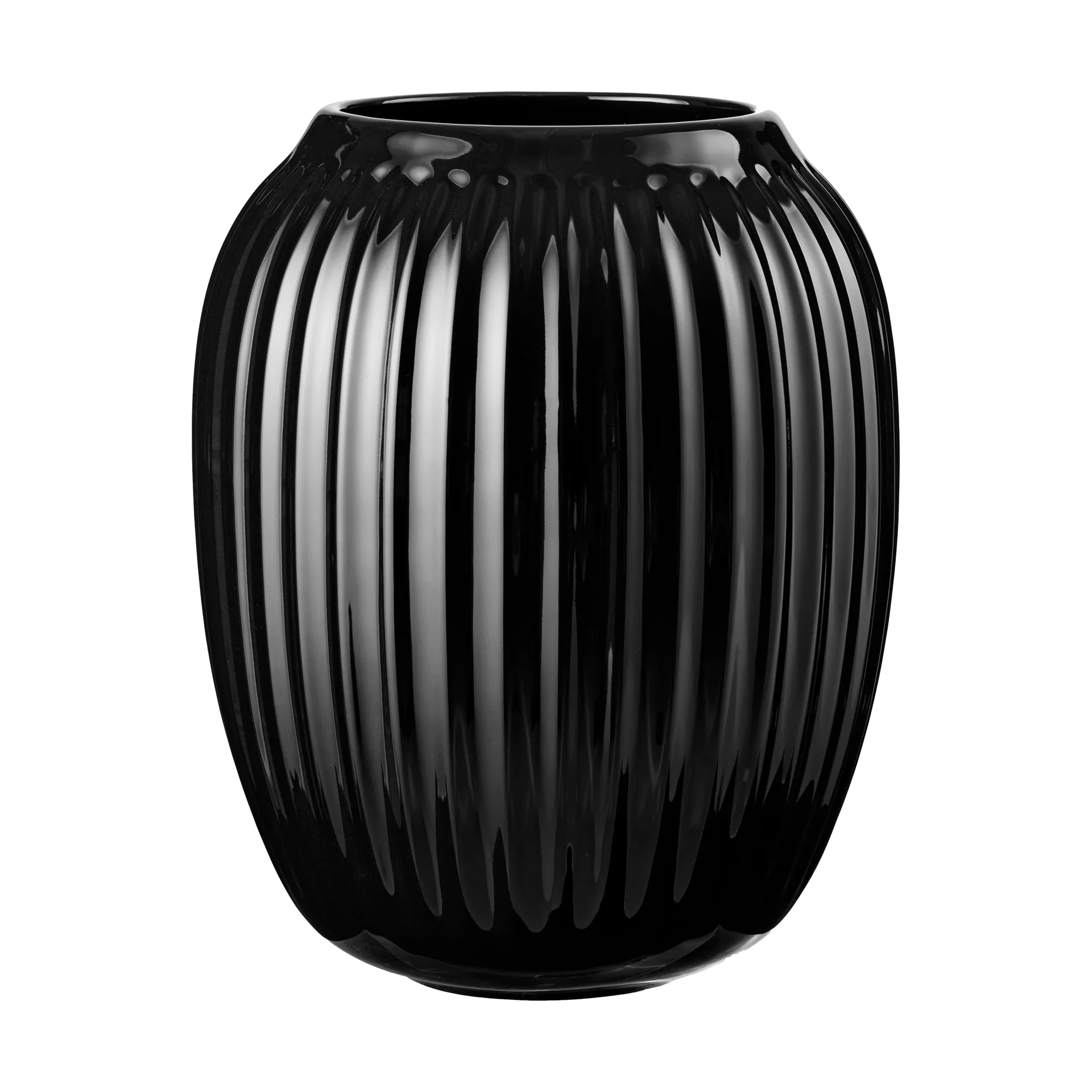 K&auml;hler Hammersh&oslash;i vase Svart, medium 21 cm