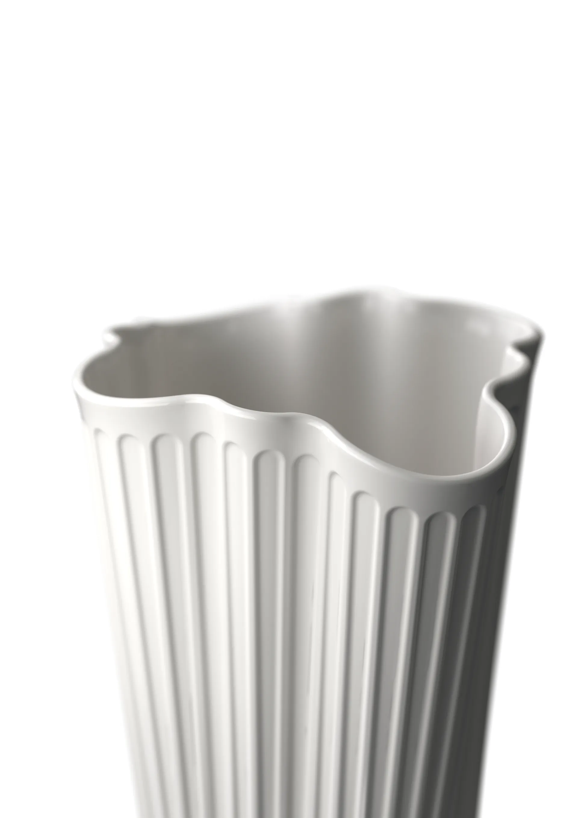 Hammershøi vase Unfold 20,5 cm, Hvit Kähler