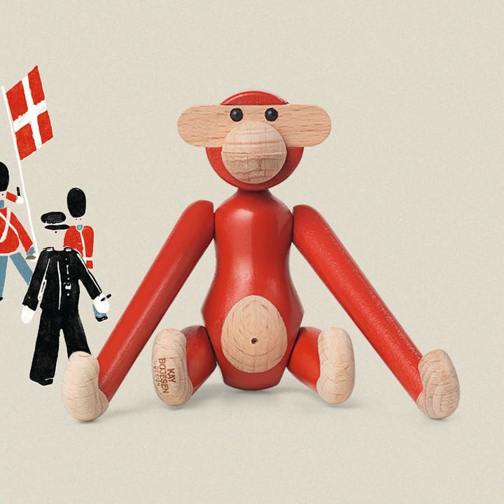 Kay Bojesen ape mini vintage, Rød Kay Bojesen Denmark