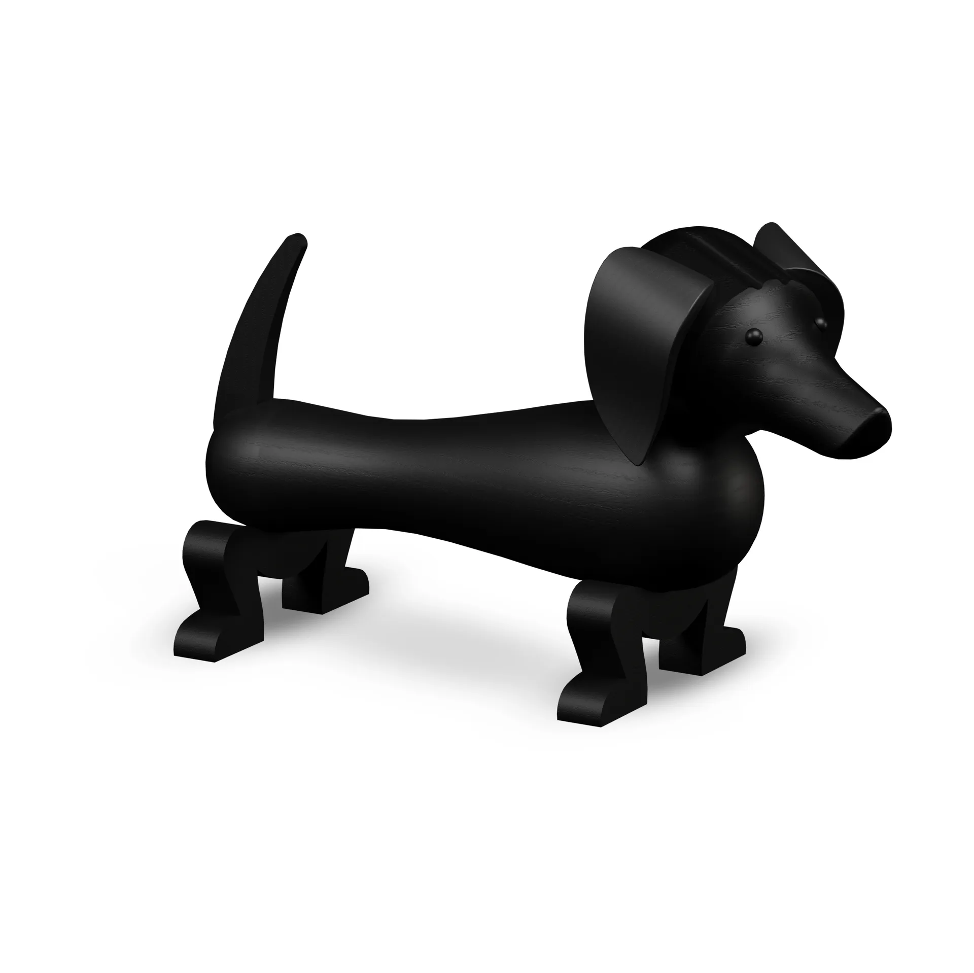 Kay Bojesen hund 28,5 cm, Mørkbeiset eik Kay Bojesen Denmark