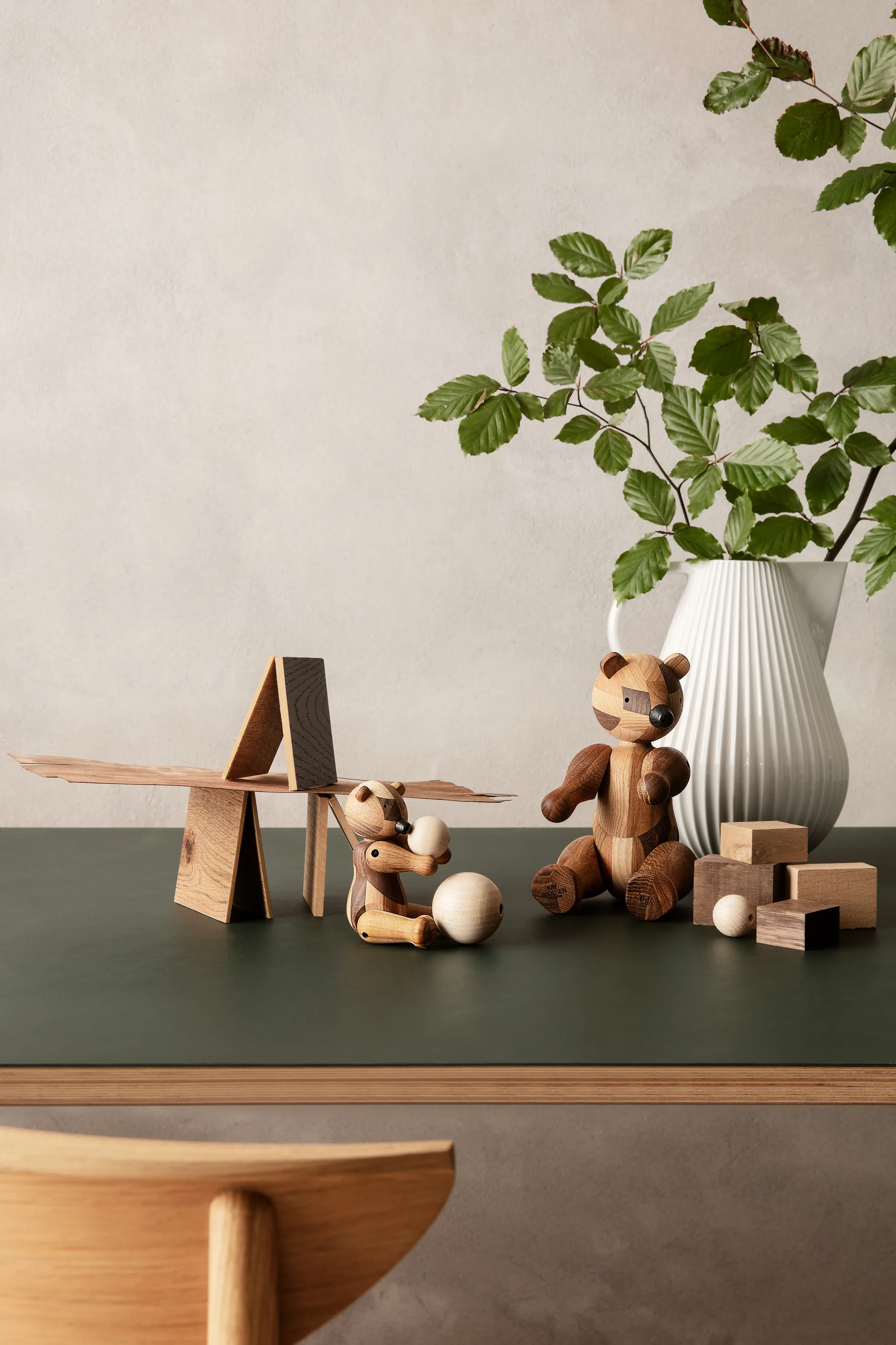 Kay Bojesens trebjørn jubileumsutgave mixed wood, Liten Kay Bojesen Denmark