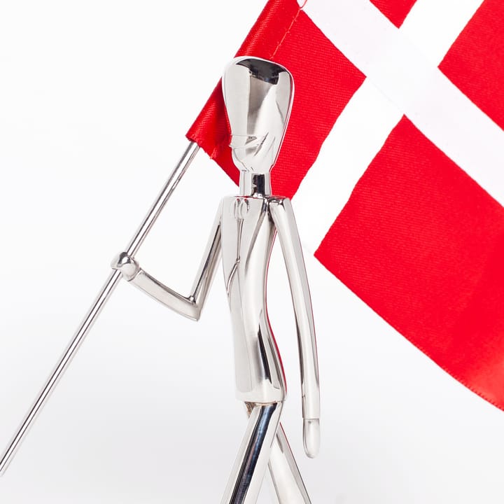 Royal Guard flaggbærer figurin 18 cm, Polished steel Kay Bojesen
