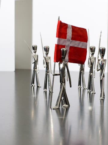 Royal Guard flaggbærer figurin 18 cm - Polished steel - Kay Bojesen