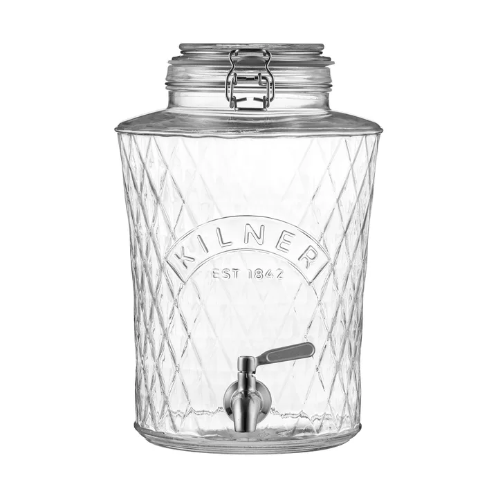 Kilner DIAMANT drikkedispenser med tappkran - Klar, 5 L - Kilner