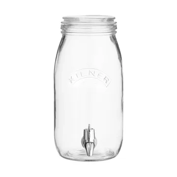 Kilner drikkedispenser med tappekran - Klar, 3 l - Kilner