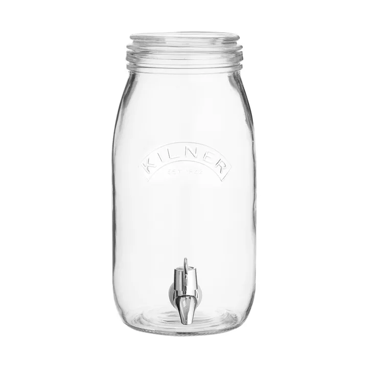 Kilner drikkedispenser med tappekran - Klar, 3 l - Kilner