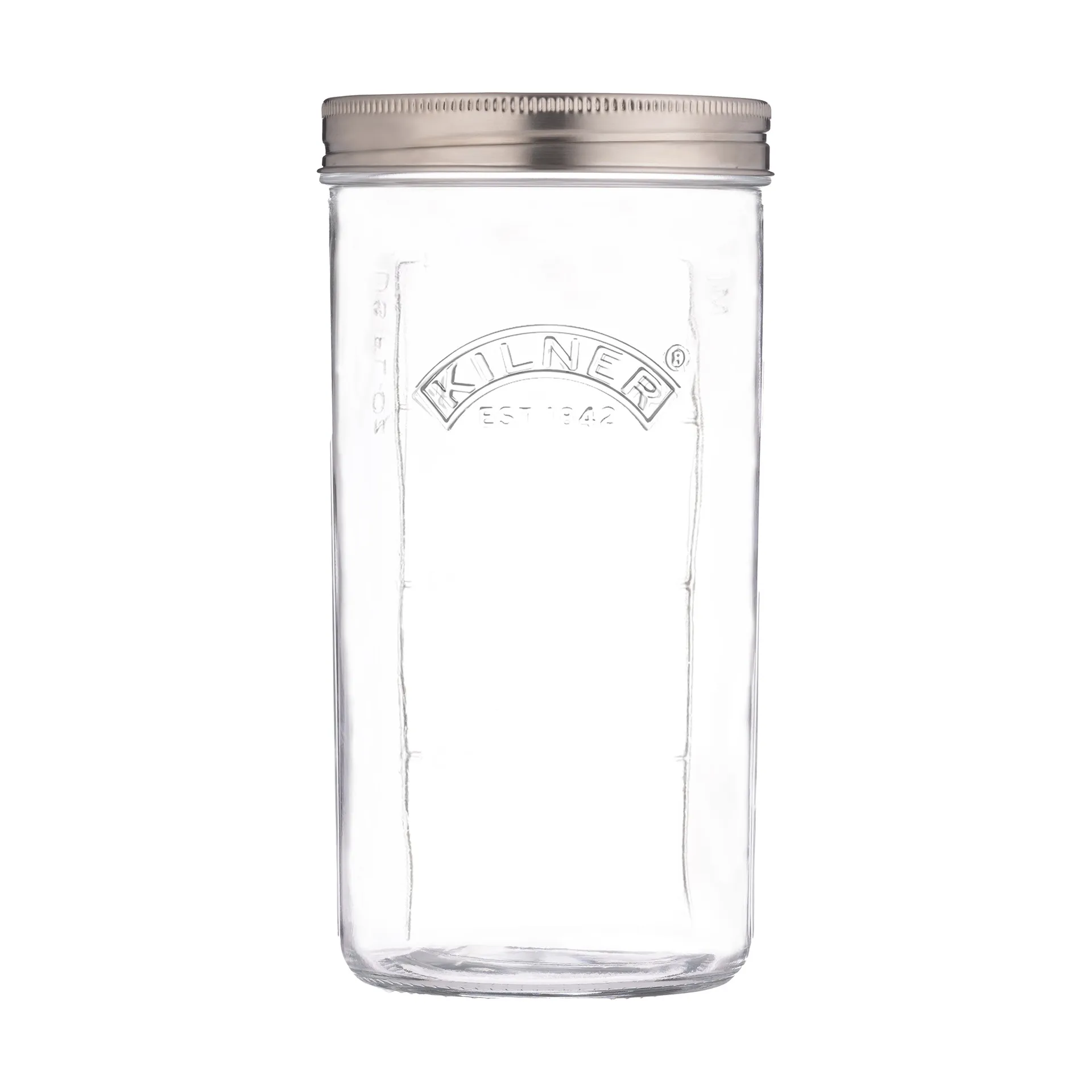 Kilner fermenteringssett, Klar-rustfritt stål, 1 L Kilner