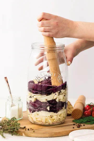Kilner fermenteringsstøter - Lyst tre - Kilner