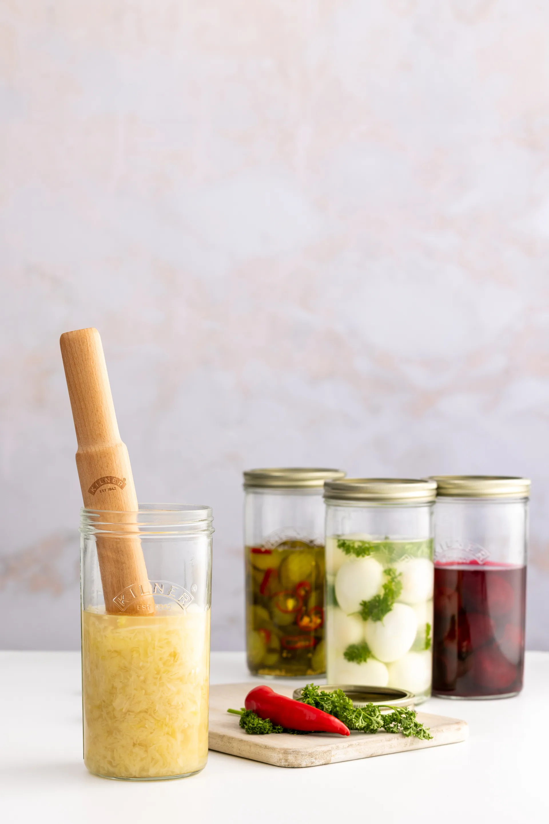 Kilner fermenteringsstøter, Lyst tre Kilner