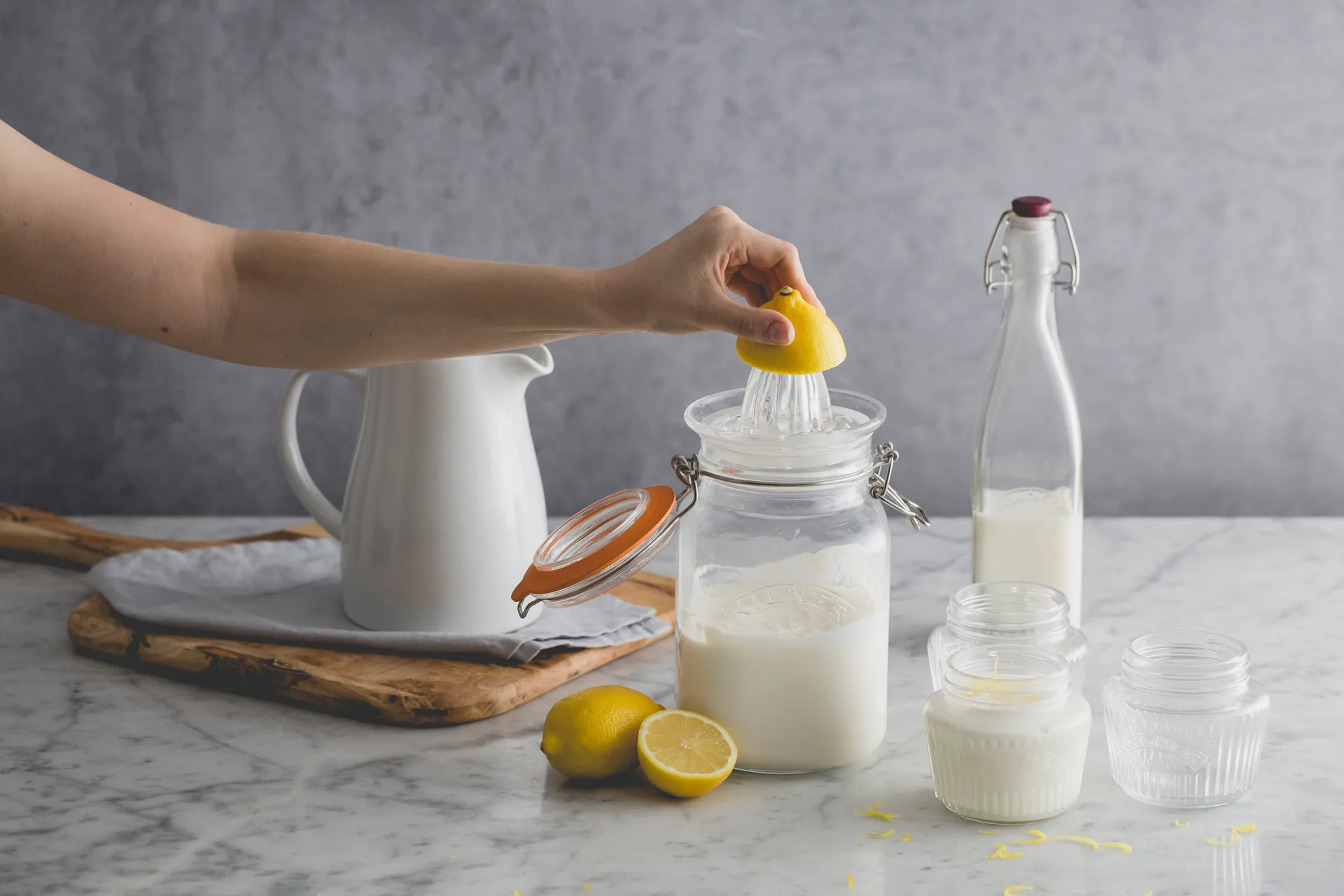Kilner firkantet konserveringsglass med bøyle, Klar, 1,5 L Kilner