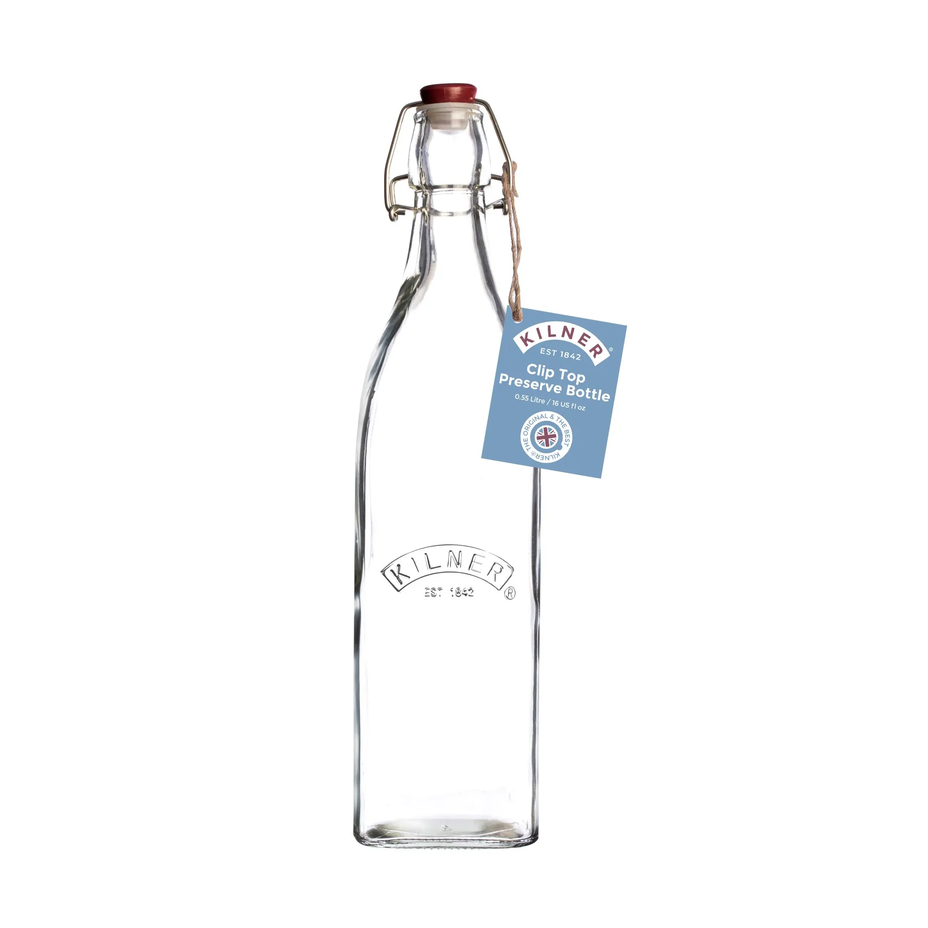 Kilner flaske med bøyle, Klar, 0,55 L Kilner